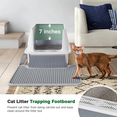 Stainless Steel Litter Box with Scoop and Litter Mat litterrobot