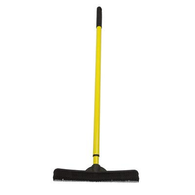 2-in-1 Rubber Pet Hair Broom & Floor Squeegee